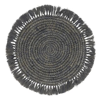 Raffia Design Round Placemats (Set of 4)