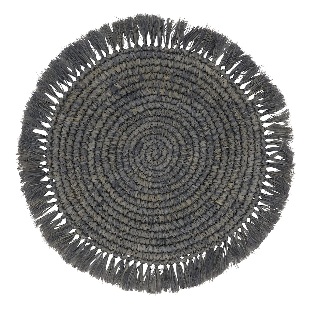 Raffia Design Round Placemats (Set of 4)