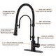 preview thumbnail 50 of 87, WOWOW Single Handle Gooseneck Pull Down Sprayer Kitchen Faucet