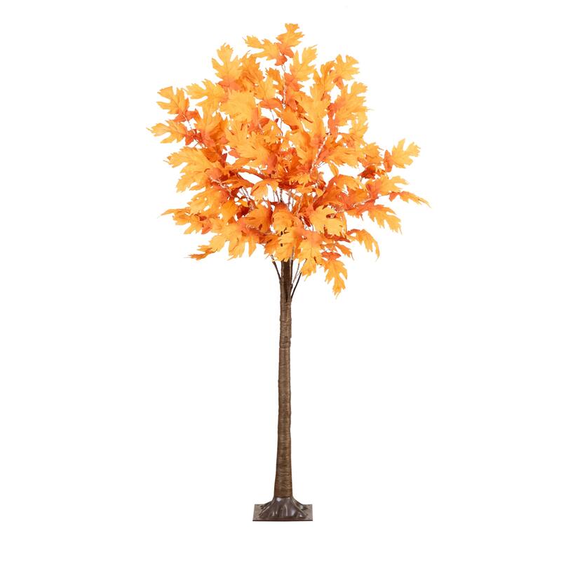 Pre-Lit Maple Artificial Tree - 6’ - Warm White LED Lights