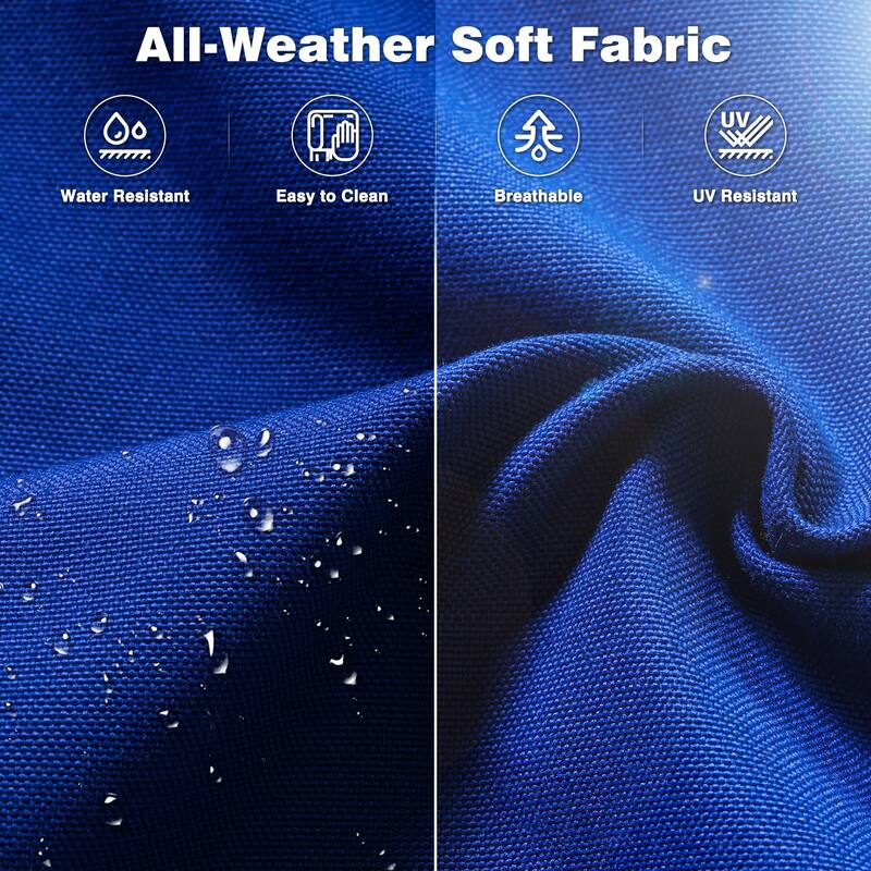 OVIOS 7-piece Patio Swivel Chair Set with 42" Fire Table