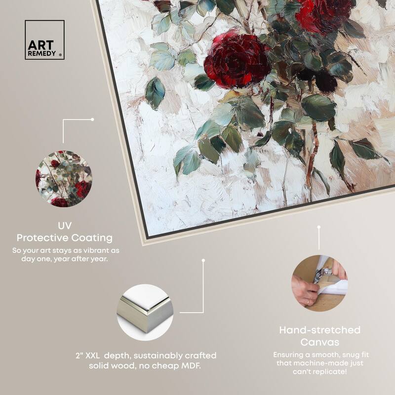 Velvet Vermilion I Canvas by Art Remedy