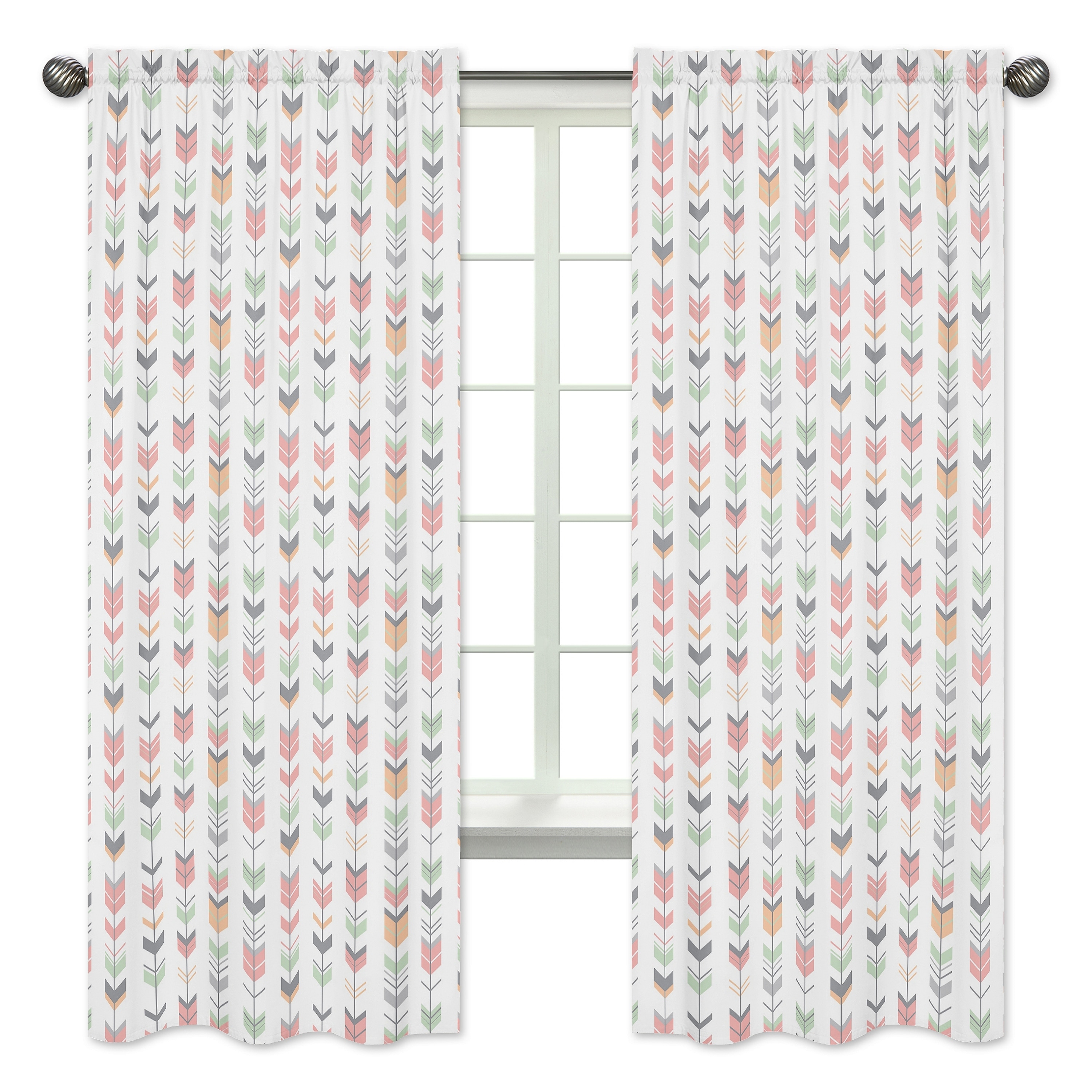 Sweet jojo designs mod arrow collection coral and mint sales