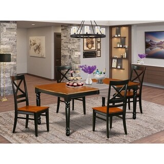 Kitchen Table Set 5 Piece Dining Set with Chairs - Modern Style Table ...