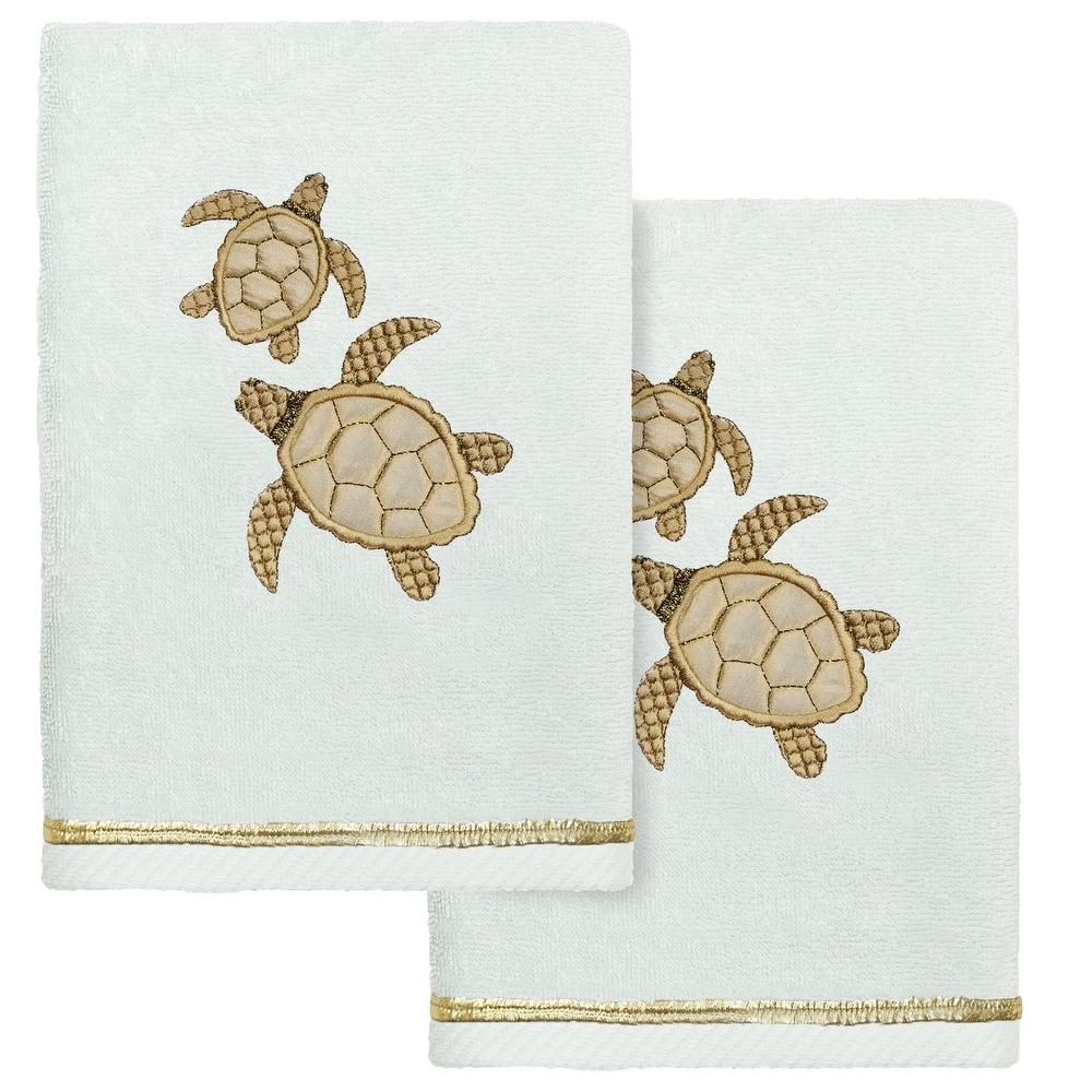 Authentic Hotel and Spa Turkish Cotton Tortuga 2 PC Hand Towel Set