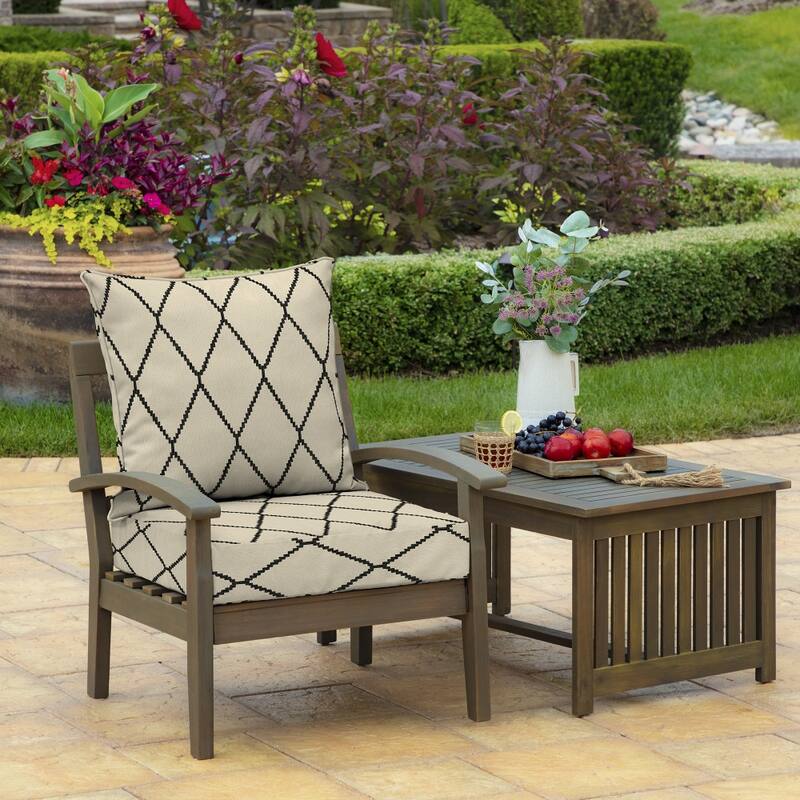 ARDEN Outdoor Deep Seat Cushion Set, 24 in x 24 in
