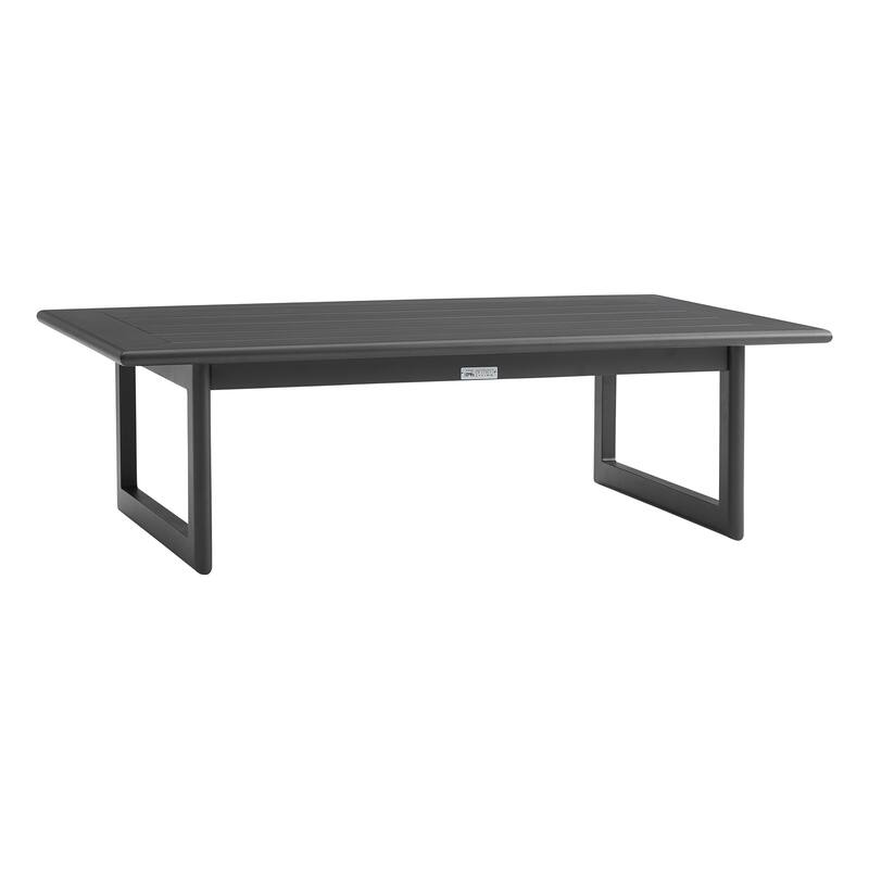 Menorca Dark Gray Aluminum 48" Outdoor Coffee Table