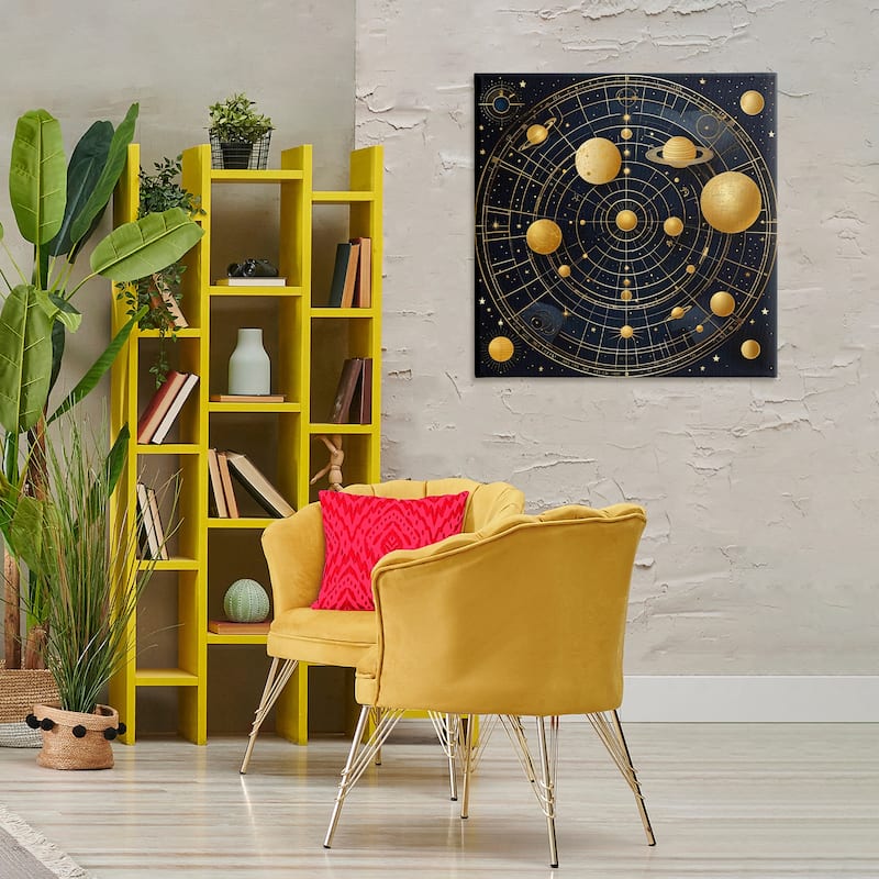 Stupell Astral Planets in Solar System Canvas Wall Art Design By Tabz Jones