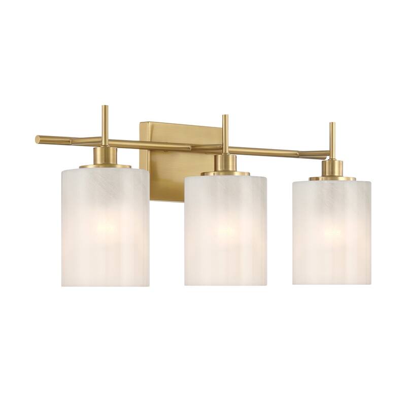 Bellevue SHBF14699 3 Light 22" Wide Vanity Light with Strié Glass