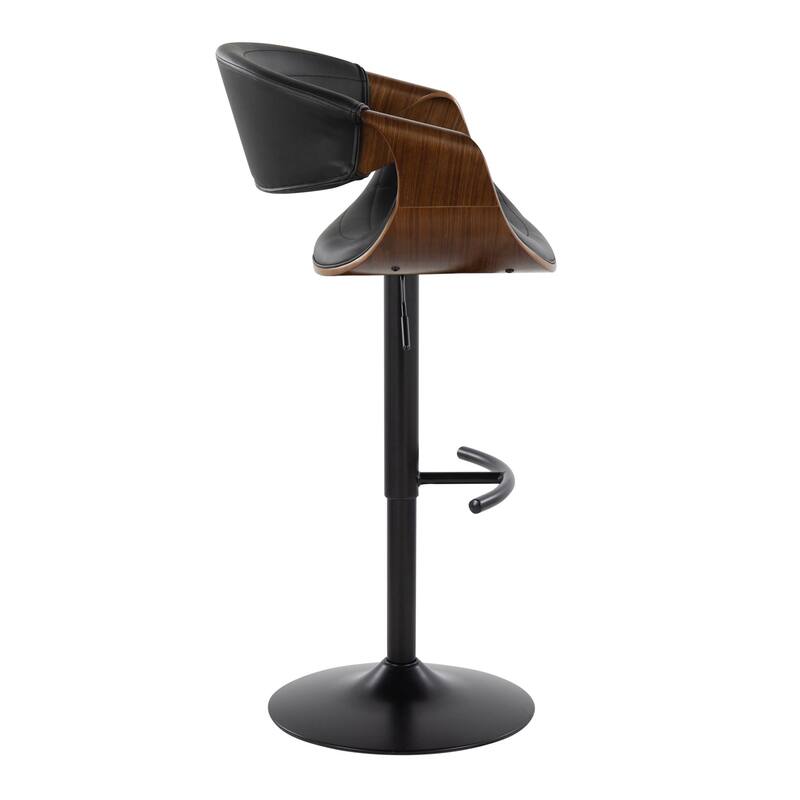 Carson Carrington Kanteborg Adjustable Bar Stool with Rounded T Footrest (Set of 2)