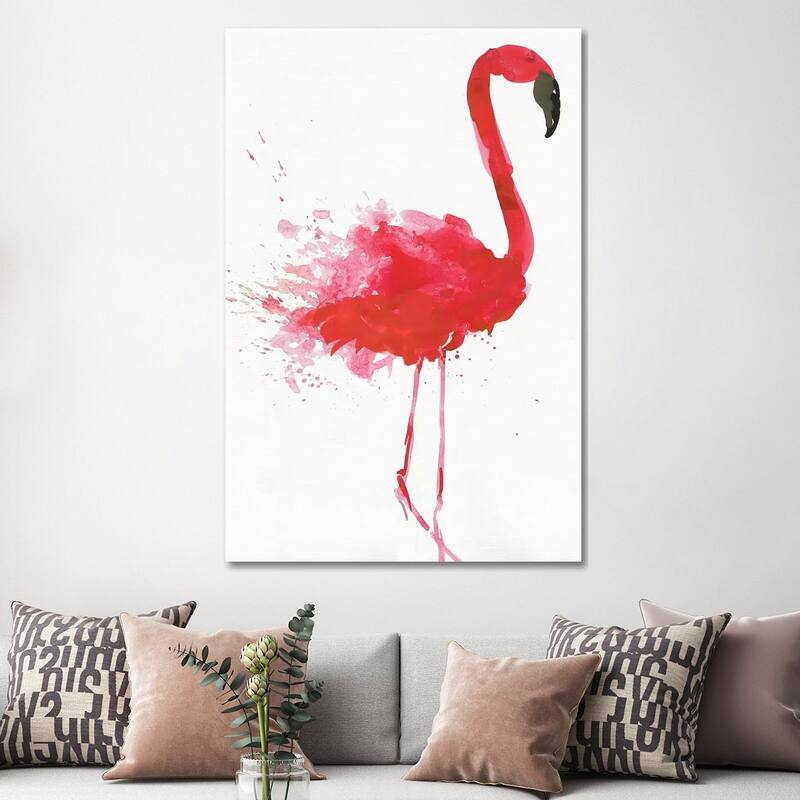iCanvas "Flamingo Portrait II" by Aimee Wilson Canvas Print
