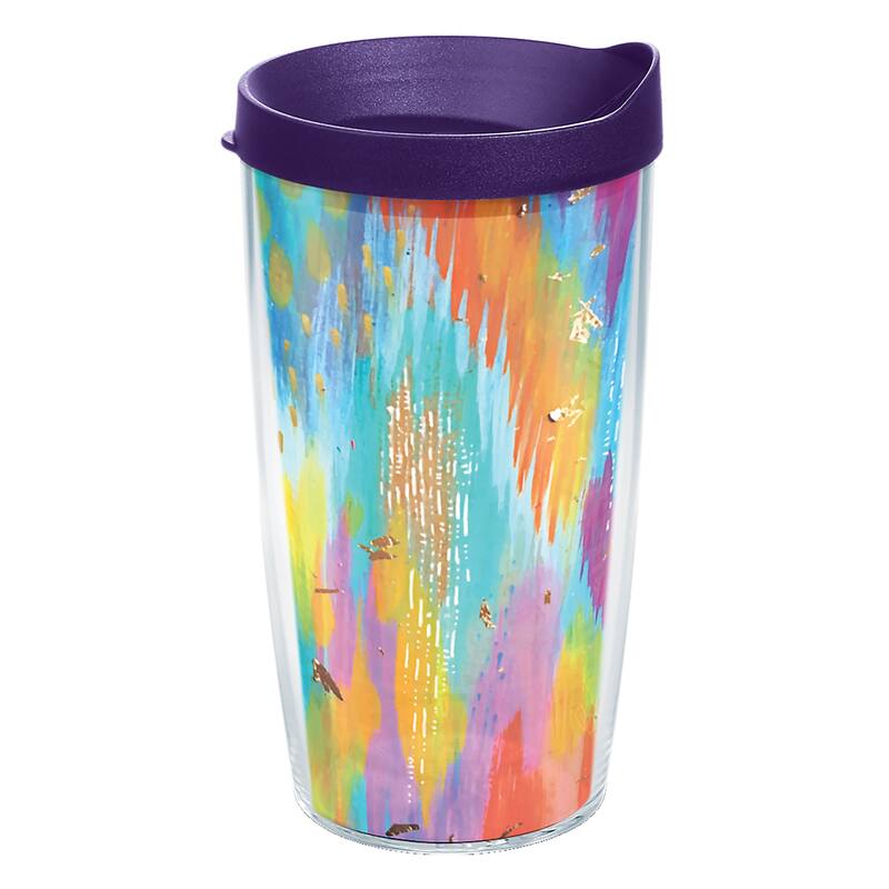 Tervis EttaVee - Brush Strokes Made in USA Double Walled Insulated Travel Tumbler, Classic - 16oz