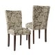 preview thumbnail 46 of 74, HomePop Classic Parsons Medallion Dining Chair (Set of 2) Brown Jacobean Print