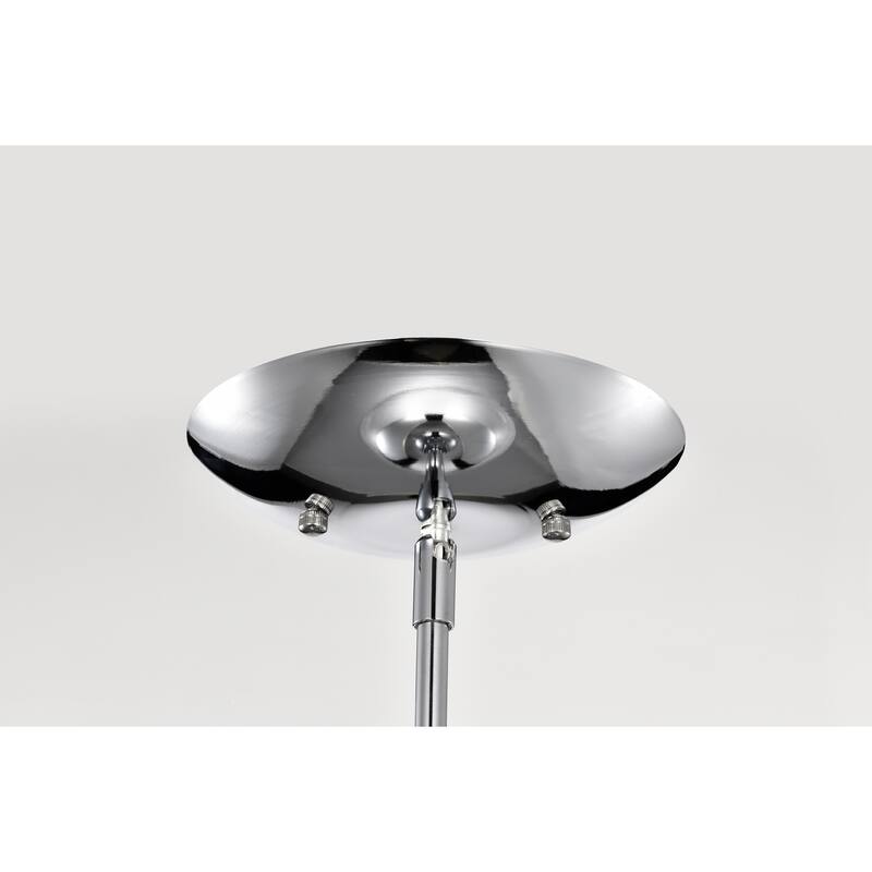 Zylo Semi-Flush Mount Metal Ceiling Lamp with Clear Glass Shade