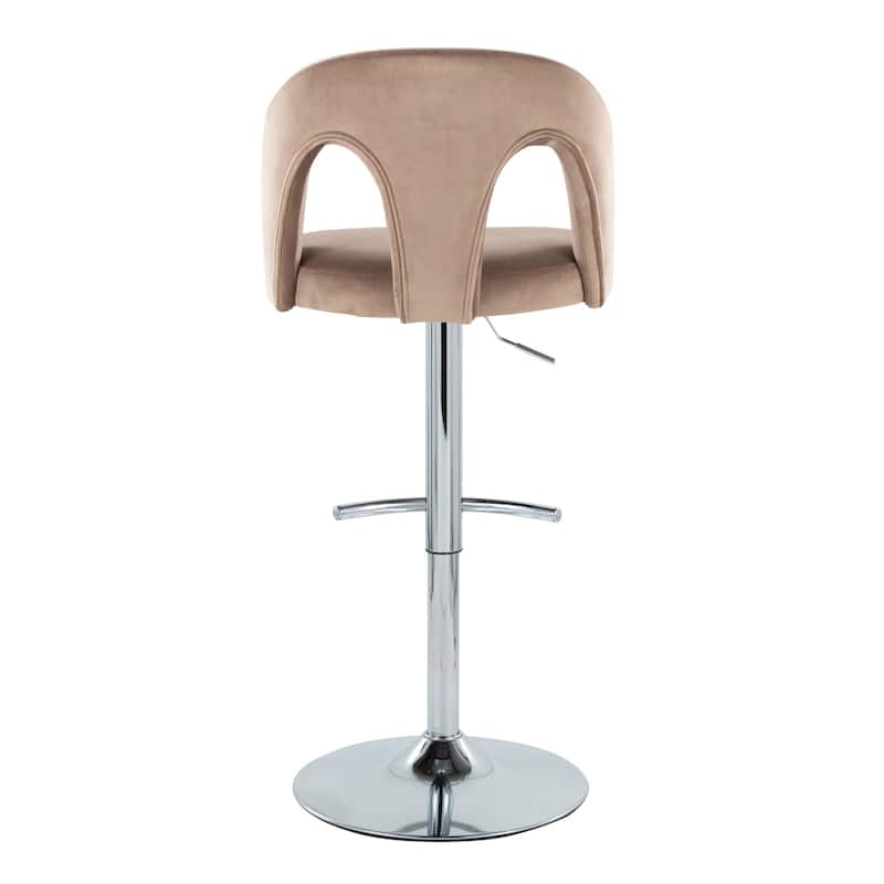 Ava Upholstered Adjustable Barstool - Set of 2
