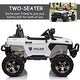 preview thumbnail 13 of 19, 2-Seater 12V Police Car Ride-on Truck wRemote Control & Siren, Kids Electric Car wSuspension, MP3 Player, Lights, Music, Horn
