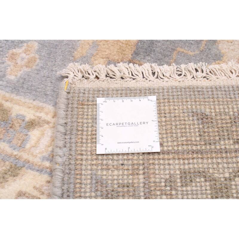 ECARPETGALLERY Hand-knotted Royal Oushak Dark Grey Wool Rug - 8'1 x 9'10