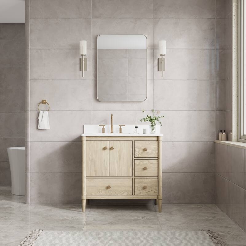 Modern Bathroom Rectangular Wall Mounted Anodized Aluminum Framed Vanity Mirror