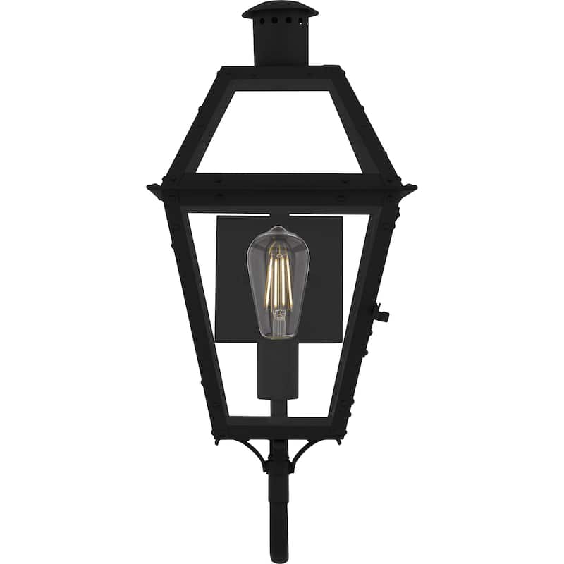 Rue De Royal 1-Light Earth Black Outdoor Wall Lantern
