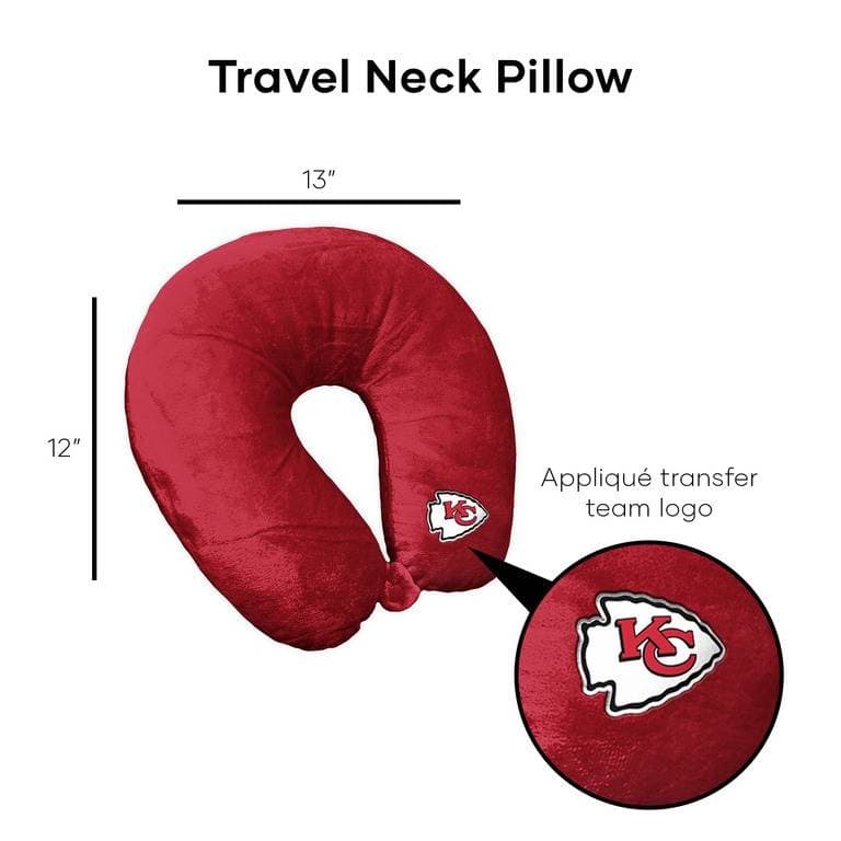 NFL Red Travel Neck Pillow