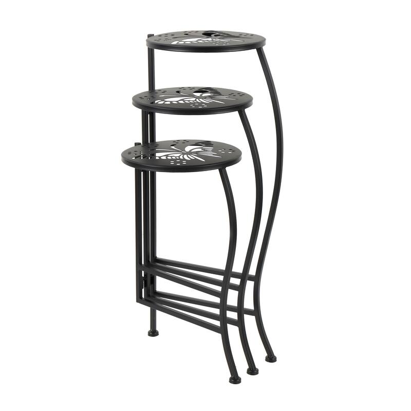 Metal Indoor Outdoor 3 Tier Floral Plantstand