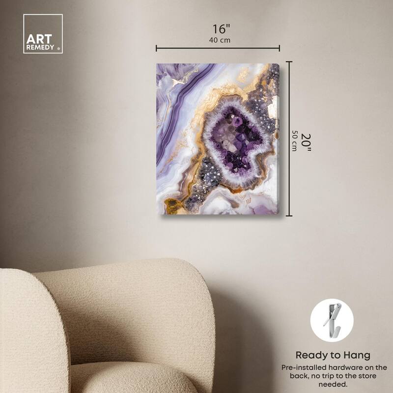 Amethystine Dream II Canvas by Art Remedy, Gallery Wrapped