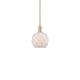 Option Champagne Bronze / White Glass with White Rope