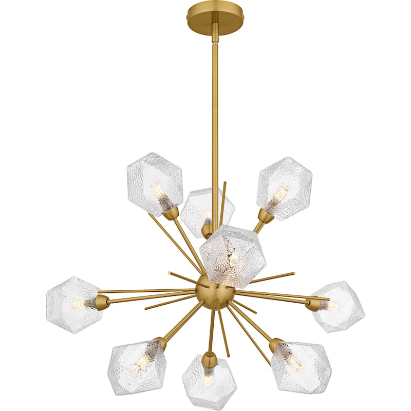 Salvador 9-Light Brushed Gold Chandelier