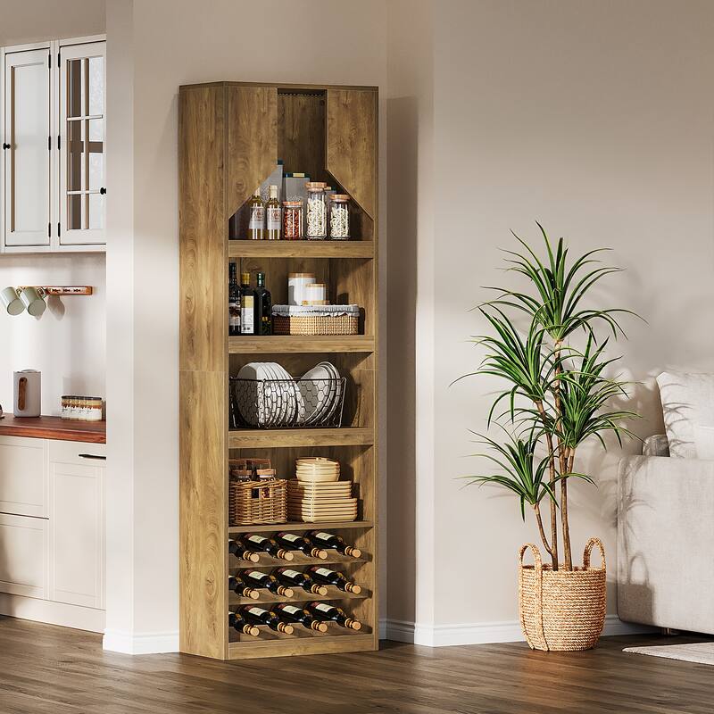 86.6" Tall Wine Bar Cabinet