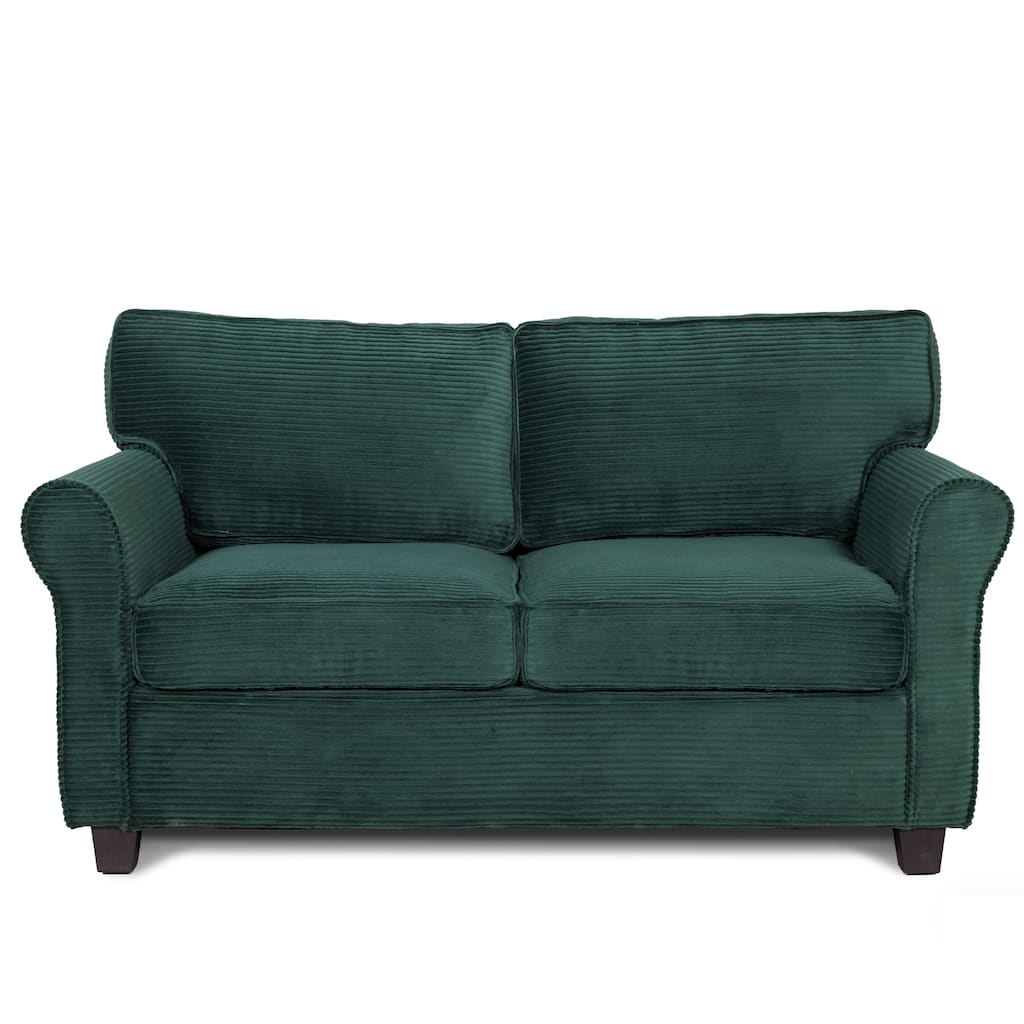 Modern 2-Seater Sofa,Padded Armrests