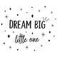 preview thumbnail 6 of 5, Walplus Dream Big Little One Black Quote Wall Sticker Nursery Decor