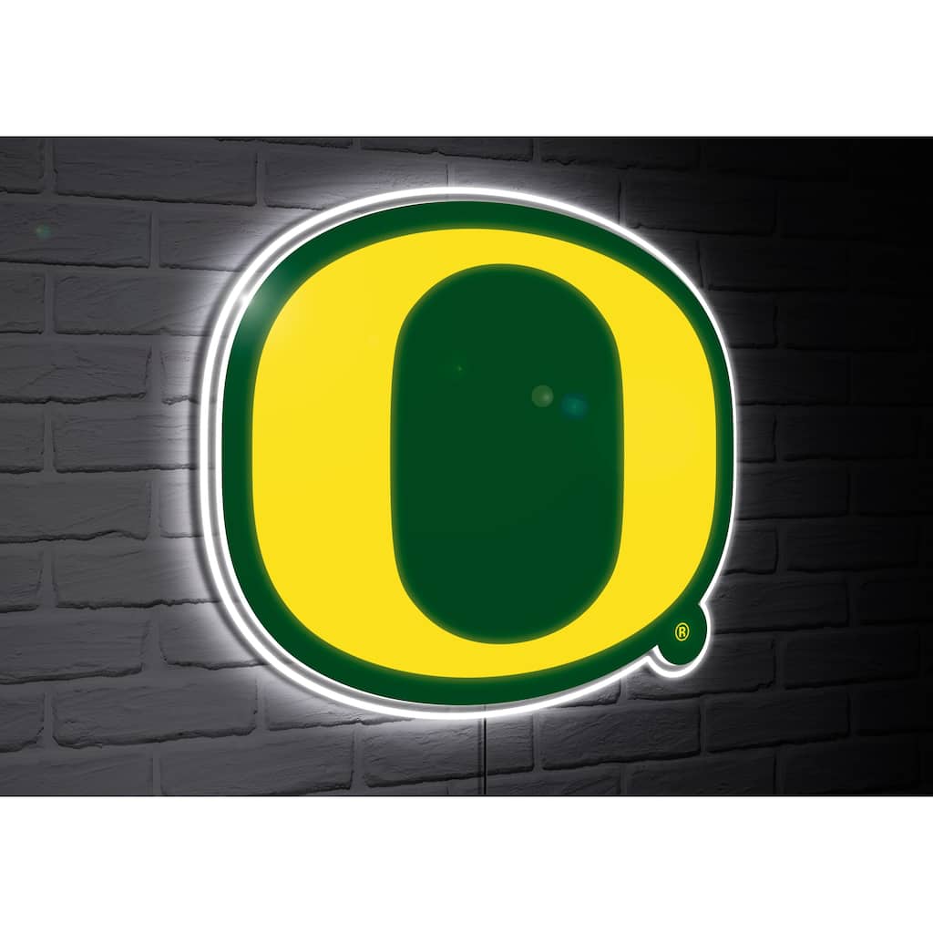 Oregon Ducks Team Logo LED Wall Decor Lighted Sign