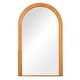 preview thumbnail 7 of 5, 43 in. W x 71 in. H Arched Solid Wood Framed Floor Mirror - 71"x43"
