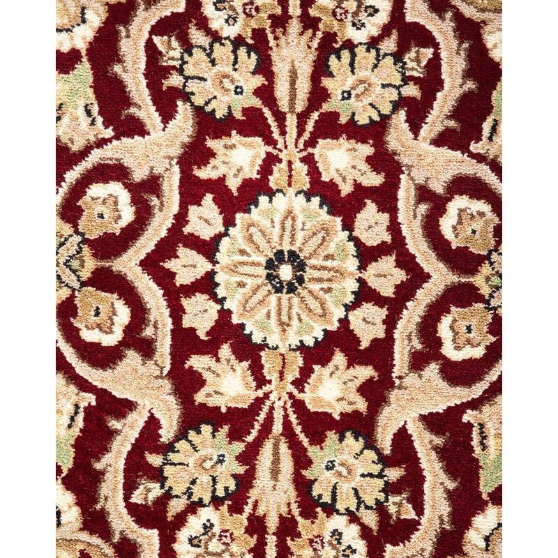 Overton Hand Knotted Wool Vintage Inspired Traditional Mogul Red Area Rug - 8 x 10