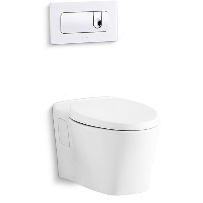 Kallista Pleo Slow Close Elongated Toilet Seat - Stucco White