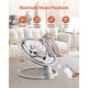 preview thumbnail 3 of 8, Portable Baby Swing for Newborns with Bluetooth Music and 5 Speeds Remote Washable Seat - 27.17" L x 24.02" W x 20.47" H