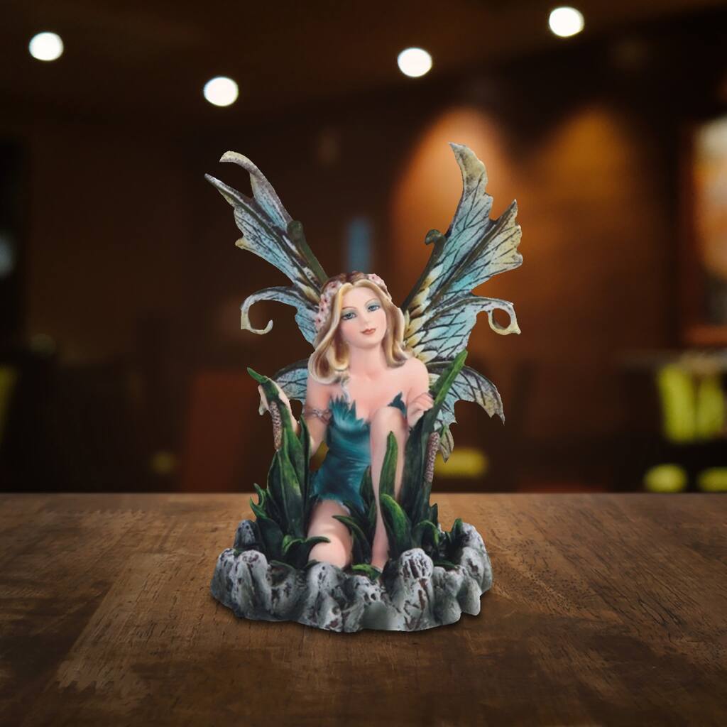 ICE ARMOR 6.5"H Blue Water Fairy Figurine