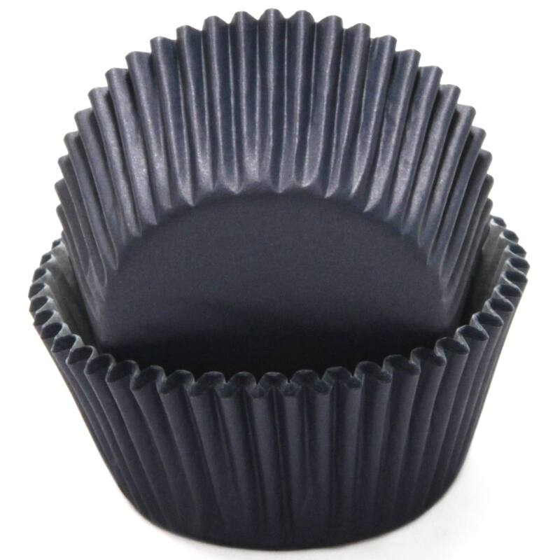 Chef Craft 50 Count Cupcake Liners Muffin Size Baking Cups, Dark Blue - 50 Pack - Dark Blue - 50 Pack