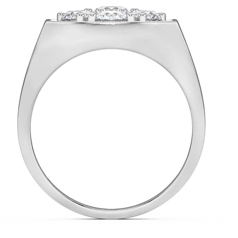 2Ct Diamond Men's Wedding Ring Anniversary Band in White, Yellow, or Rose Gold