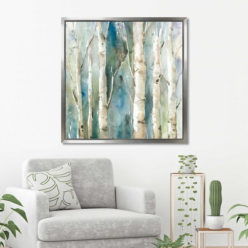 "River Birch I" by Carol Robinson Print on Floating Canvas