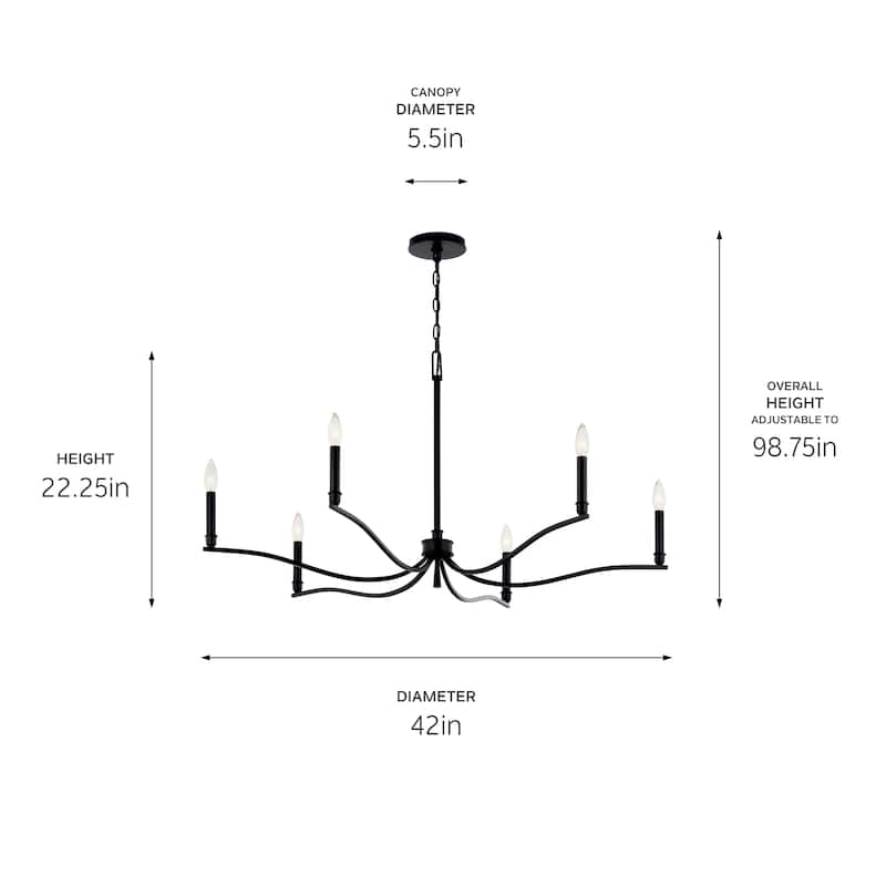 Kichler Lighting Malene Candle Chandelier