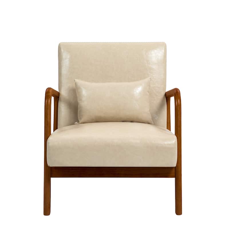 Upholstered Armchair Leisure Chair Accent Chairs Set of 2 with Pillow