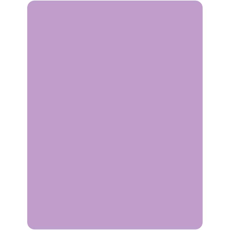 Lavender Single Flexible Thick Plastic Cutting Board Mat Made in the USA BPA & PVC Free Plastic Measures 15” x 11.5” - Purple
