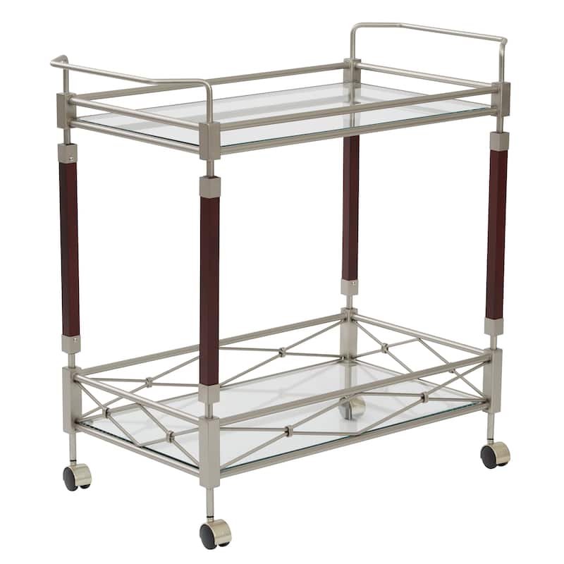 Silver Orchid Rita Serving Cart - Grey