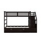 preview thumbnail 30 of 49, Roomfitters Twin-Over-Twin Bunk Bed with Twin Trundle, Sturdy Wooden Frame, 3 Storage Stairs, Safety Guardrails