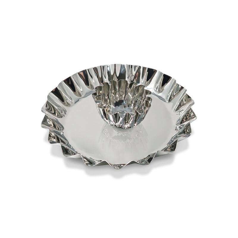 Chip and Dip Bowl 14.25"D Stainless Steel