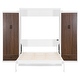 preview thumbnail 6 of 11, Bed with Storage Cabinets Drawers and Foldable Desk, Wall-Mounted Space Saving Bed