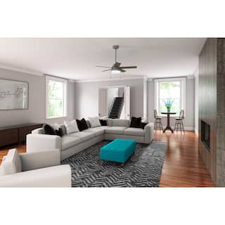 Hunter 44" Sawyer Ceiling Fan with LED Light and Pull Chain - Casual, Transitional - SureSpeed Technology!