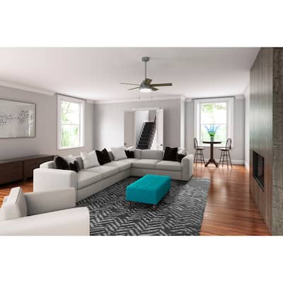Hunter 44" Sawyer Ceiling Fan with LED Light and Pull Chain - Casual, Transitional - SureSpeed Technology!