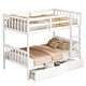 preview thumbnail 19 of 31, Kid-Friendly Twin Size Bunk Bed with Ladder and Safety Guardrails